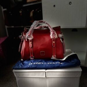 NWT Dooney and Bourke Red Florentine Satchel